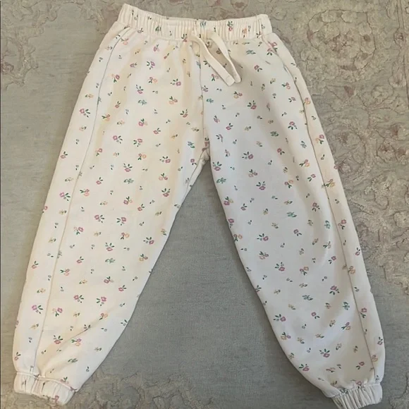 Zara Girls Floral Jogger Pants - Picture 4 of 5